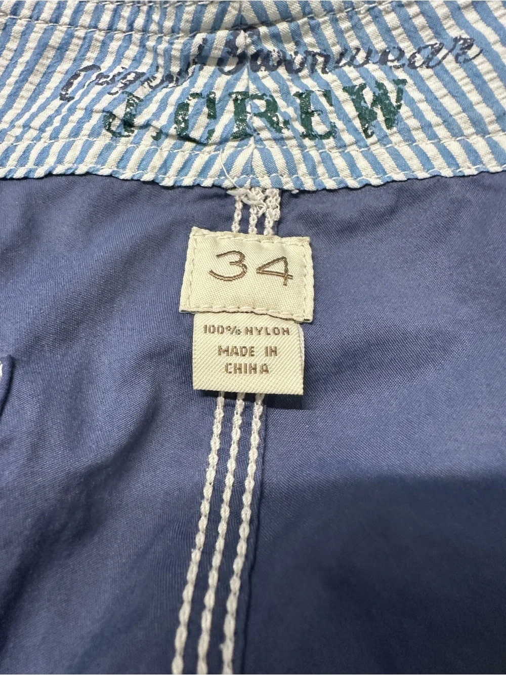 J. Crew Men’s Vintage Polar Blue Board Shorts